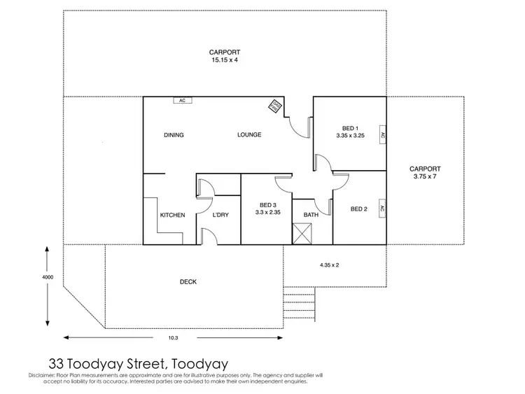 Floorplan of Homely house listing, 33 Toodyay Street, Toodyay WA 6566