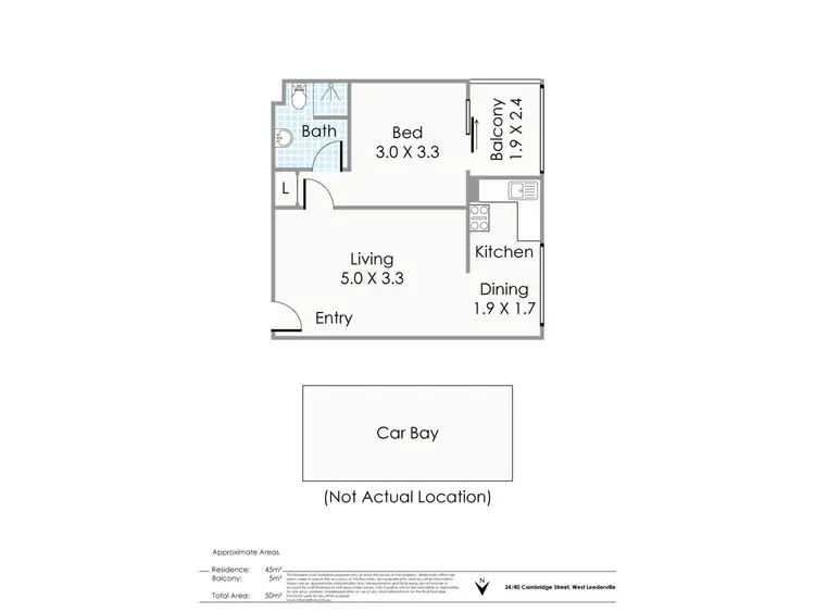 Floorplan of Homely apartment listing, 34/40 Cambridge Street, West Leederville WA 6007