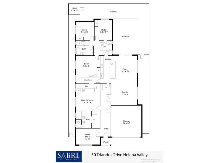 Floorplan of Homely house listing, 50 Triandra Drive, Helena Valley WA 6056