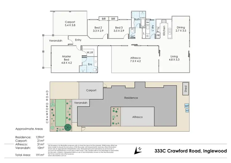 Floorplan of Homely house listing, 333C Crawford Road, Inglewood WA 6052