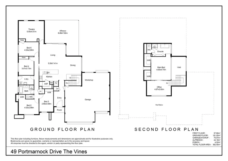Floorplan of Homely house listing, 49 Portmarnock Drive, The Vines WA 6069