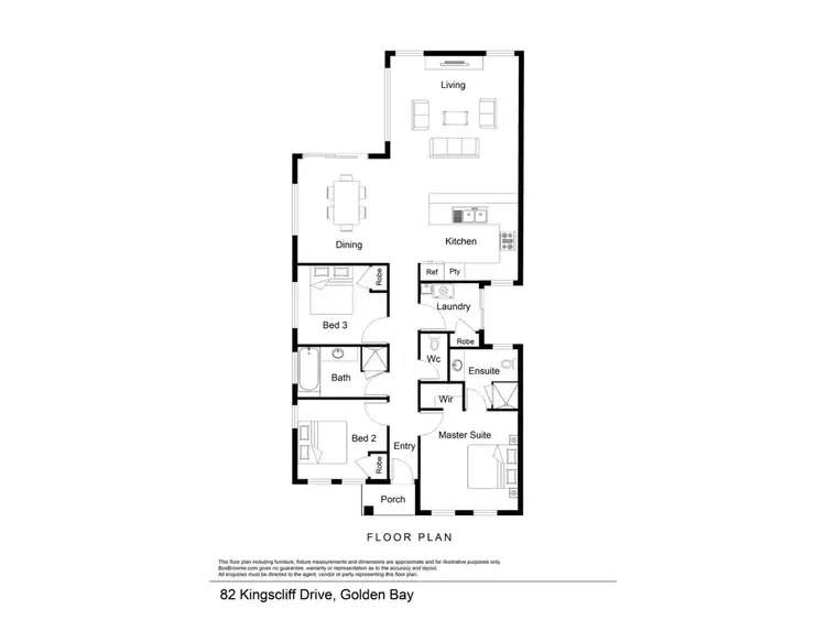 Floorplan of Homely house listing, 82 Kingscliff Drive, Golden Bay WA 6174