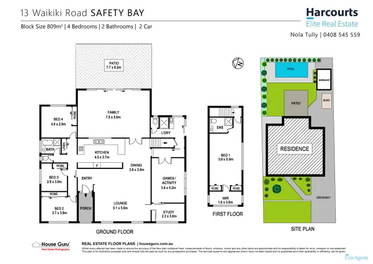 Floorplan of Homely house listing, 13 Waikiki Road, Safety Bay WA 6169