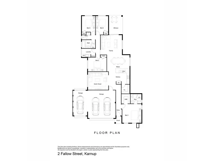 Floorplan of Homely house listing, 2 Fallow Street, Karnup WA 6176