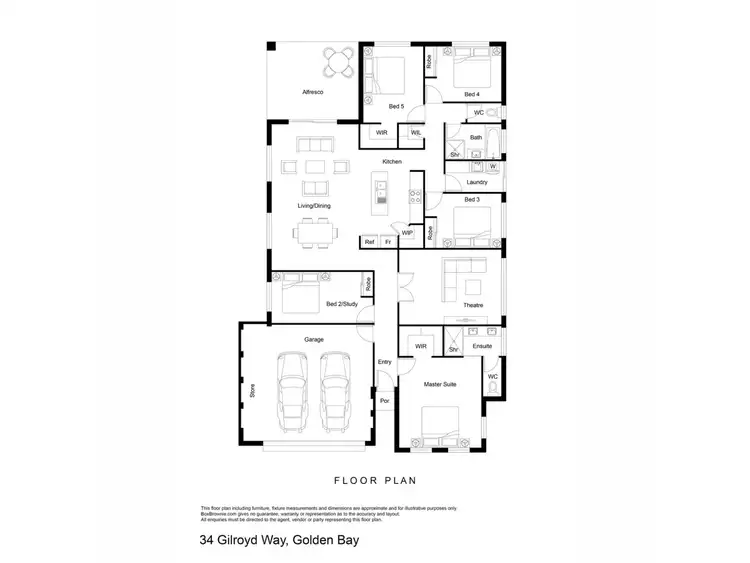 Floorplan of Homely house listing, 34 Gilroyd Way, Golden Bay WA 6174