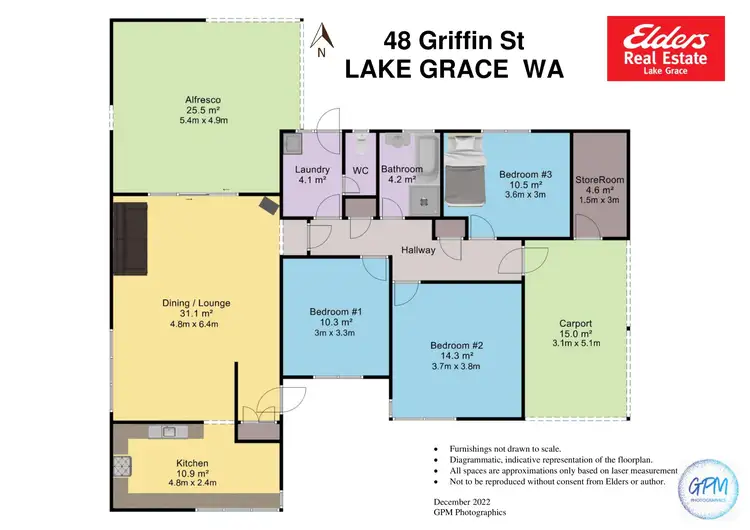 Floorplan of Homely house listing, 48 Griffin Street, Lake Grace WA 6353