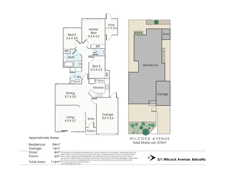 Floorplan of Homely villa listing, 3/1 Wilcock Avenue, Balcatta WA 6021