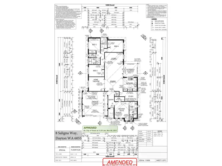 Floorplan of Homely house listing, 8 Saligna Way, Dayton WA 6055