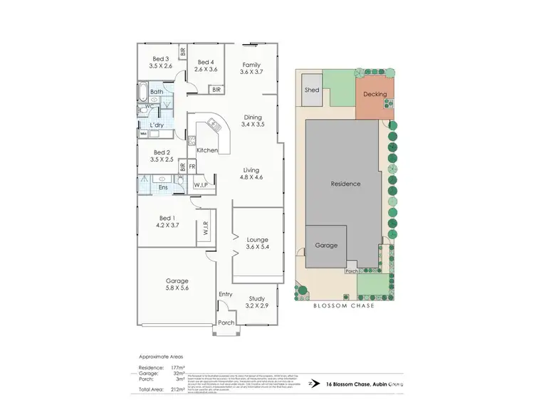 Floorplan of Homely house listing, 16 Blossom Chase, Aubin Grove WA 6164