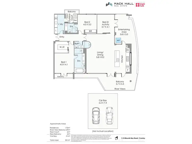 Floorplan of Homely apartment listing, 11/8 Mounts Bay Road, Crawley WA 6009