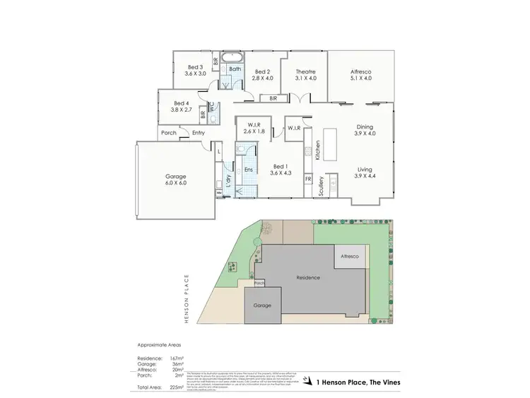 Floorplan of Homely house listing, 1 Henson Place, The Vines WA 6069
