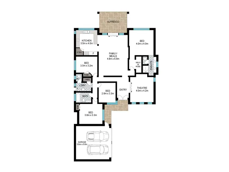 Floorplan of Homely house listing, 7 McMillan Drive, Dalyellup WA 6230
