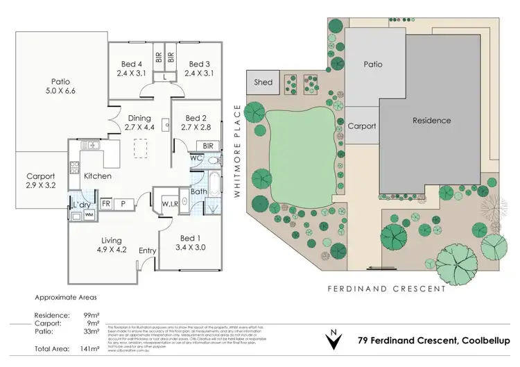 Floorplan of Homely house listing, 79 Ferdinand Crescent, Coolbellup WA 6163