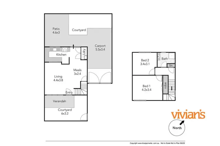 Floorplan of Homely townhouse listing, 16/135 Carr Street, West Perth WA 6005