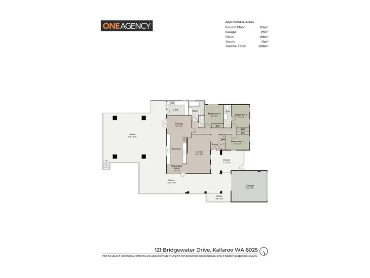 Floorplan of Homely house listing, 121 Bridgewater Drive, Kallaroo WA 6025