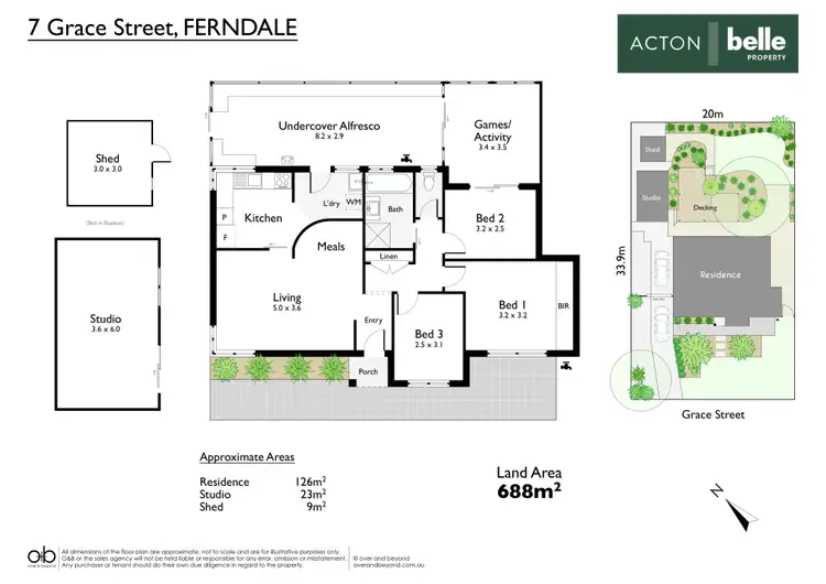 Floorplan of Homely house listing, 7 Grace Street, Ferndale WA 6148