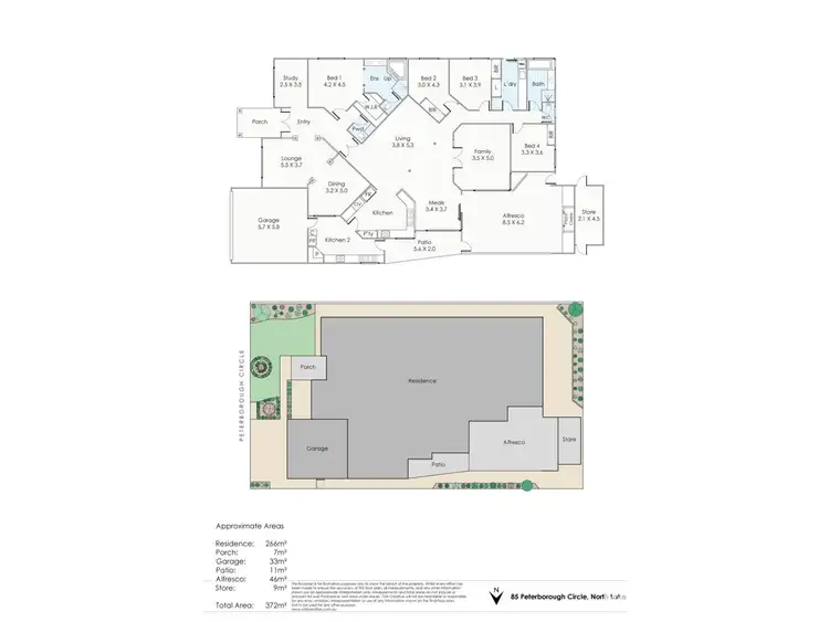 Floorplan of Homely house listing, 85 Peterborough Circle, North Lake WA 6163