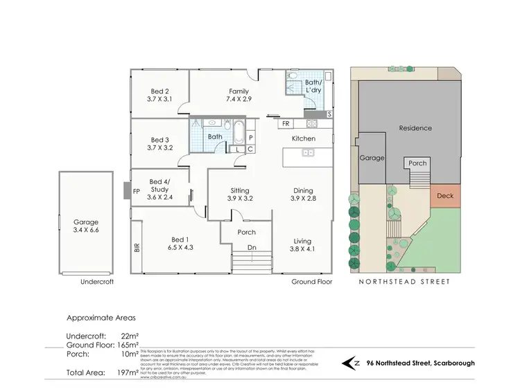 Floorplan of Homely house listing, 96 Northstead Street, Scarborough WA 6019
