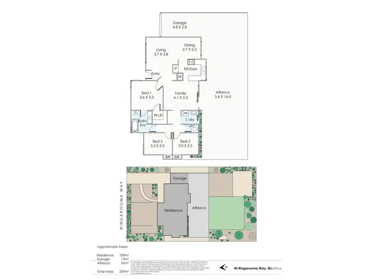 Floorplan of Homely house listing, 45 Ringarooma Way, Willetton WA 6155
