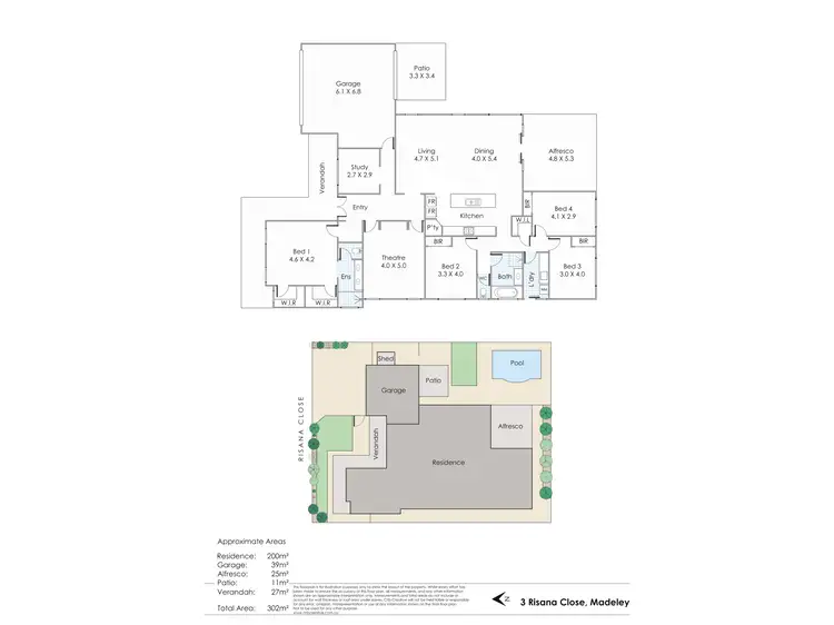 Floorplan of Homely house listing, 3 Risana Close, Madeley WA 6065