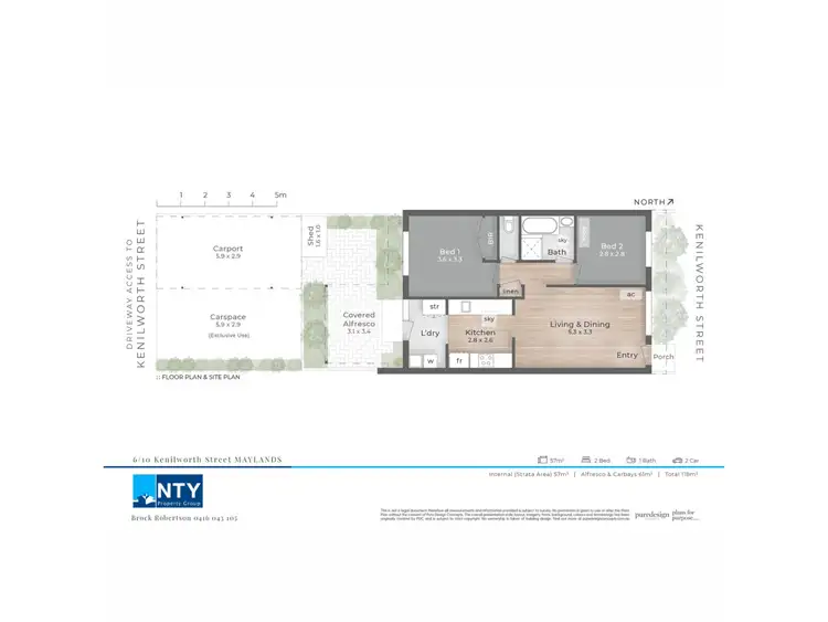 Floorplan of Homely villa listing, 6/10 Kenilworth Street, Maylands WA 6051