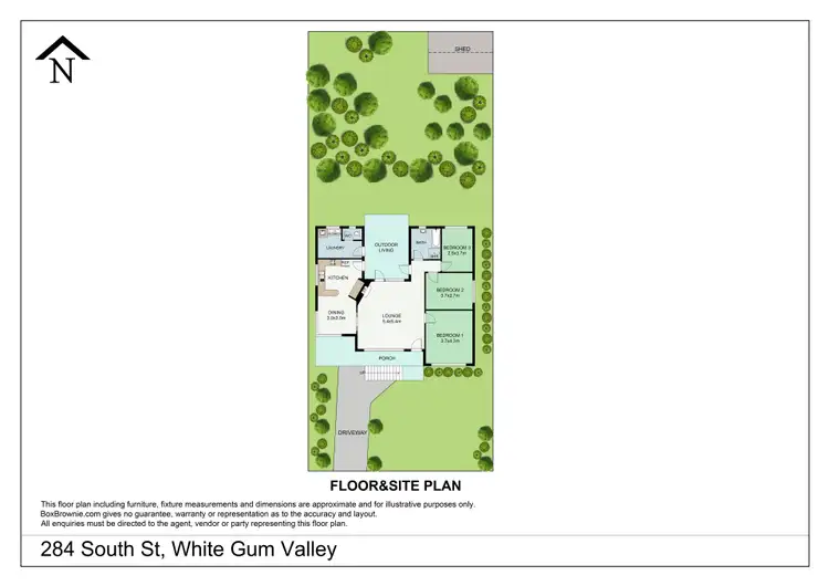 Floorplan of Homely house listing, 284 South Street, White Gum Valley WA 6162