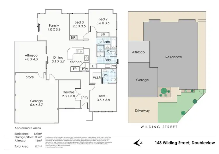 Floorplan of Homely house listing, 148 Wilding Street, Doubleview WA 6018
