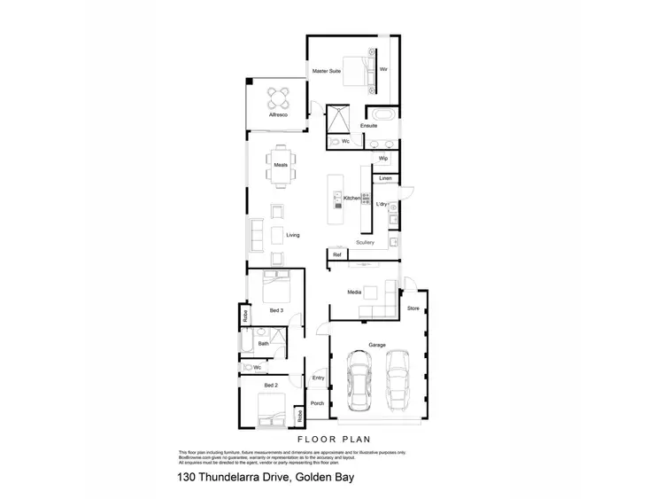 Floorplan of Homely house listing, 130 Thundelarra Drive, Golden Bay WA 6174