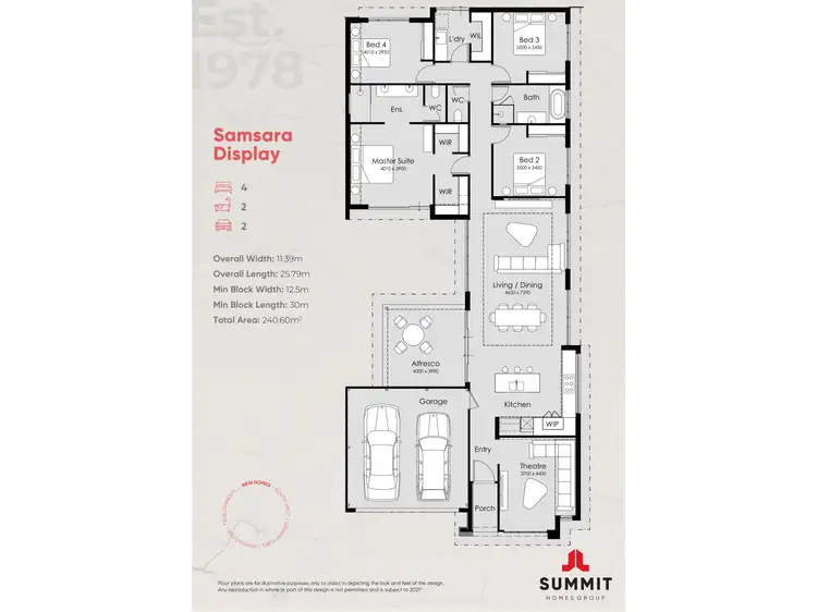 Floorplan of Homely house listing, 29 Overland Approach, Wanneroo WA 6065