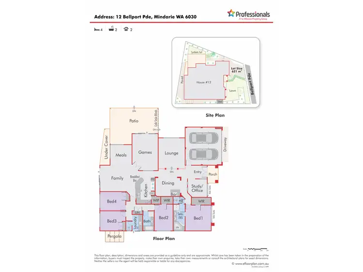 Floorplan of Homely house listing, 12 Bellport Parade, Mindarie WA 6030