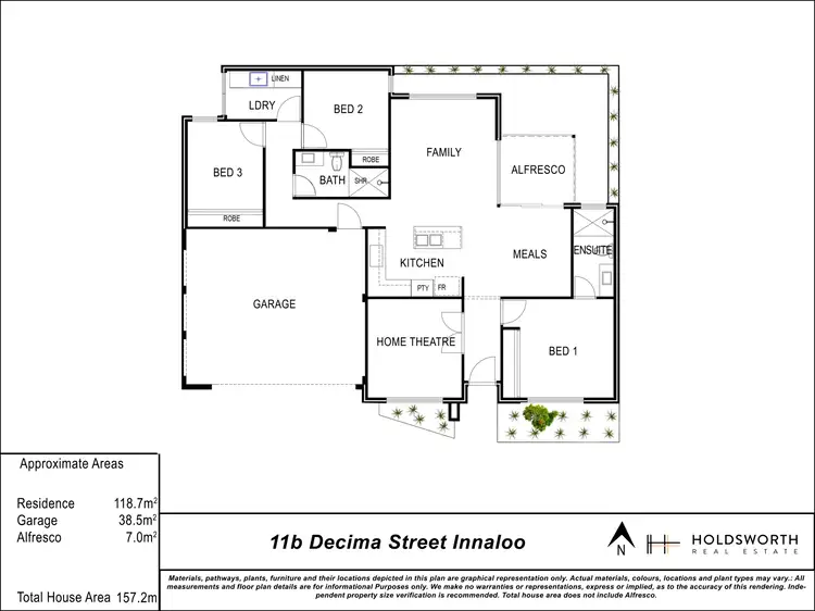 Floorplan of Homely house listing, 11B Decima Street, Innaloo WA 6018