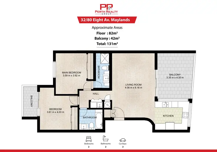 Floorplan of Homely apartment listing, 32/80 Eighth Avenue, Maylands WA 6051