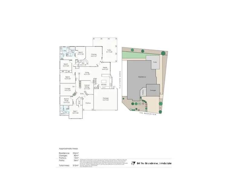 Floorplan of Homely house listing, 84 The Broadview, Landsdale WA 6065