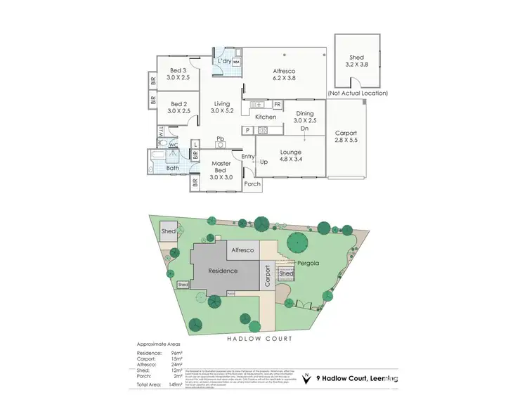 Floorplan of Homely house listing, 9 Hadlow Court, Leeming WA 6149