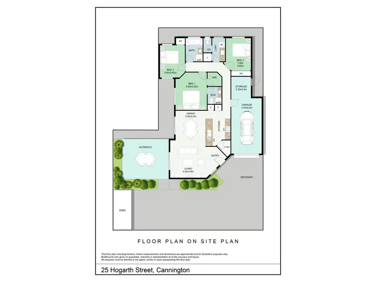 Floorplan of Homely house listing, 25 Hogarth Street, Cannington WA 6107