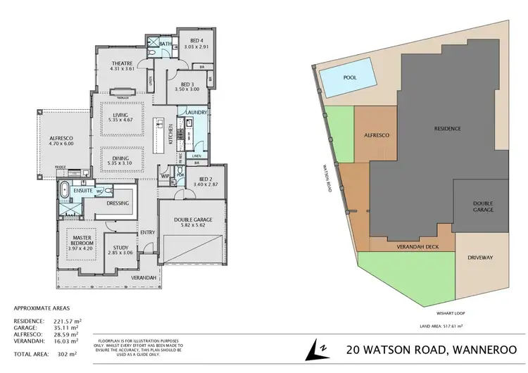 Floorplan of Homely house listing, 20 Watson Road, Wanneroo WA 6065