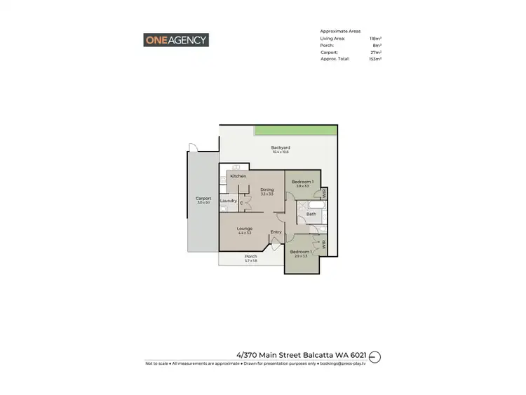 Floorplan of Homely house listing, 4/370 Main Street, Balcatta WA 6021