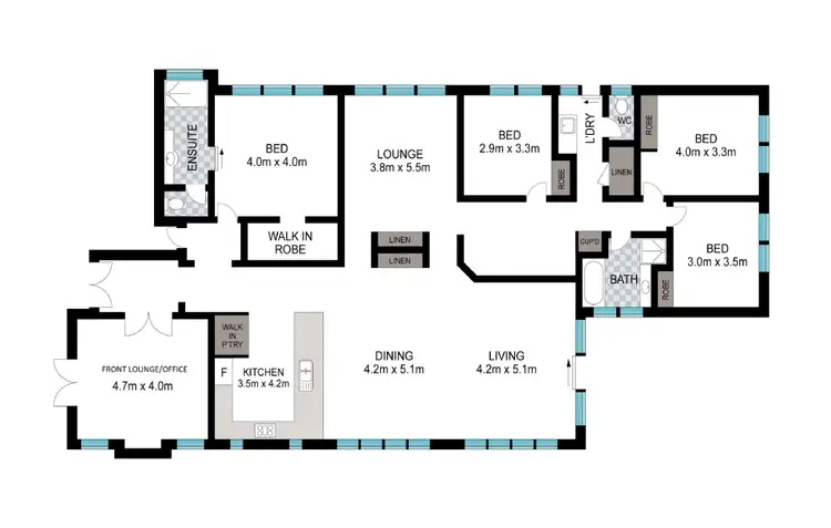 Floorplan of Homely house listing, 8 Rodondo Street, Dalyellup WA 6230