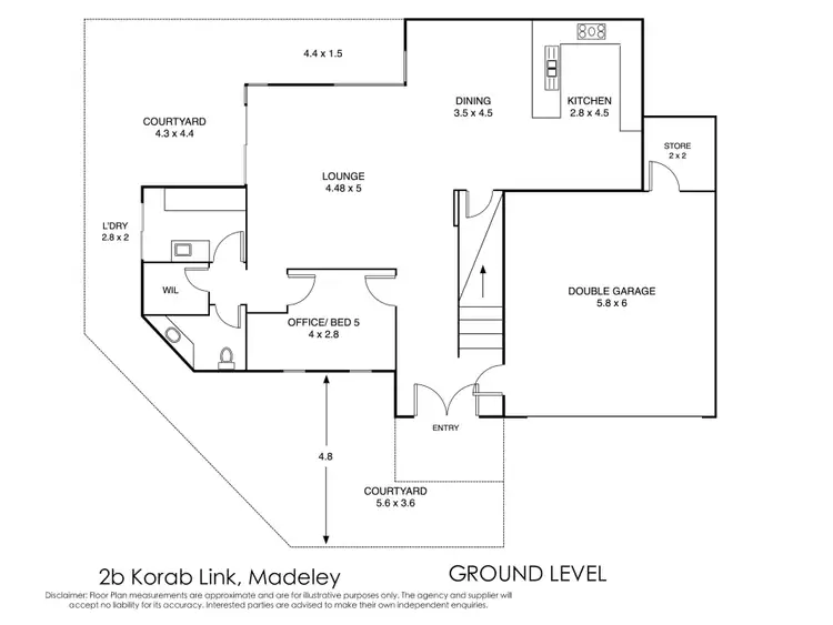 Floorplan of Homely house listing, 2b Korab Link, Madeley WA 6065