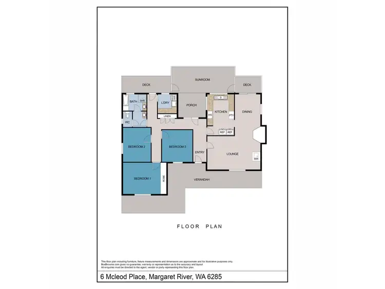 Floorplan of Homely house listing, 6 McLeod Place, Margaret River WA 6285
