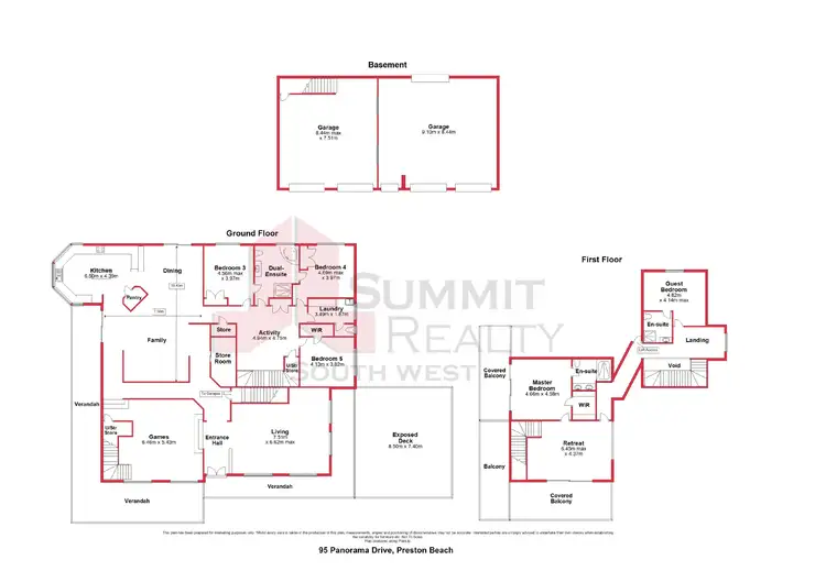 Floorplan of Homely house listing, 95 Panorama Drive, Preston Beach WA 6215