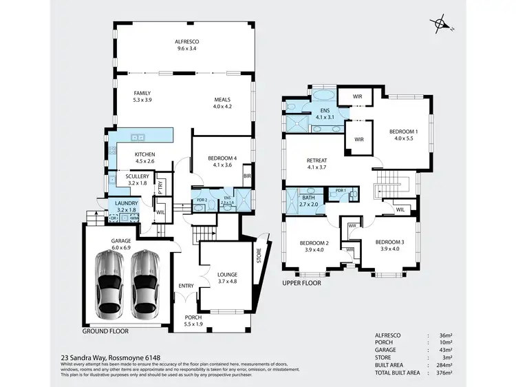 Floorplan of Homely house listing, 23B Sandra Way, Rossmoyne WA 6148
