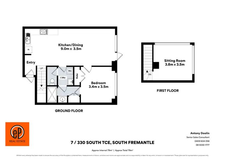 Floorplan of Homely apartment listing, 7/330 South Terrace, South Fremantle WA 6162