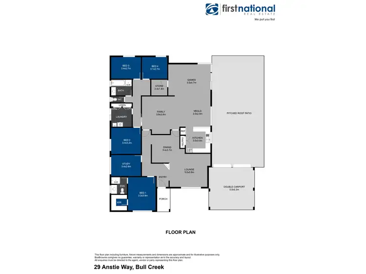 Floorplan of Homely house listing, 29 Anstie Way, Bull Creek WA 6149