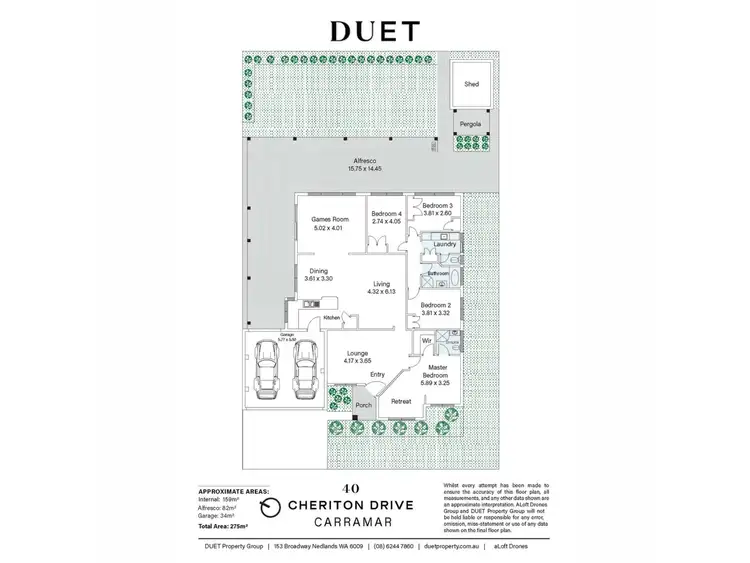 Floorplan of Homely house listing, 40 Cheriton Drive, Carramar WA 6031