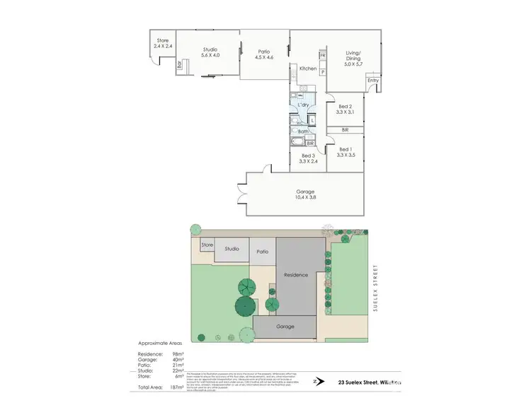 Floorplan of Homely house listing, 23 Suelex Street, Willetton WA 6155