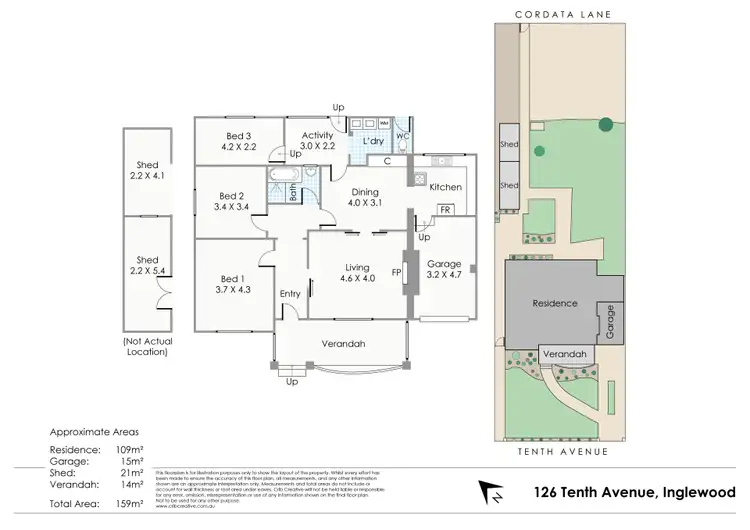 Floorplan of Homely house listing, 126 Tenth Avenue, Inglewood WA 6052