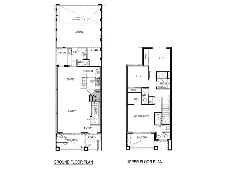 Floorplan of Homely townhouse listing, 1/22 Scrubwren Circuit, Alkimos WA 6038