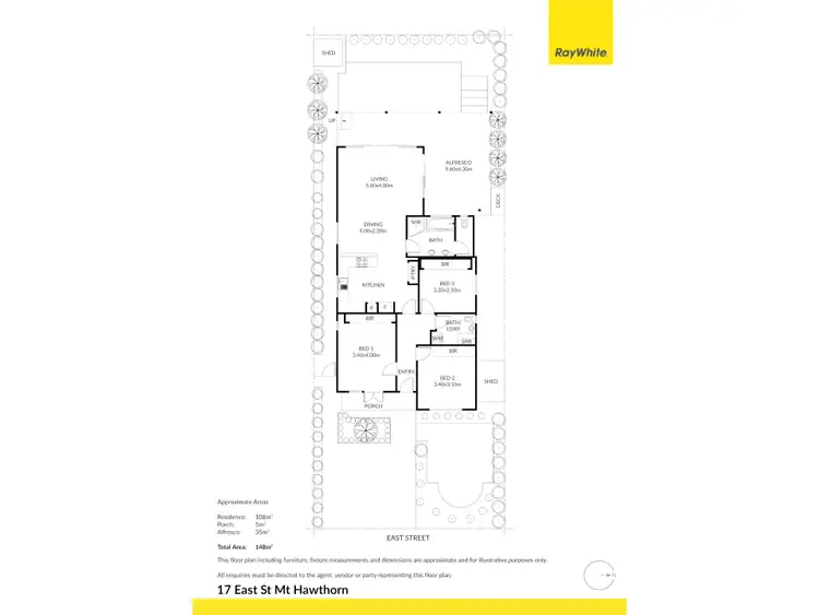 Floorplan of Homely house listing, 17 East Street, Mount Hawthorn WA 6016