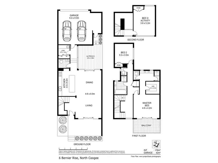 Floorplan of Homely house listing, 6 Bernier Rise, North Coogee WA 6163